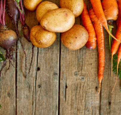Raíces comestibles, de la tierra a más