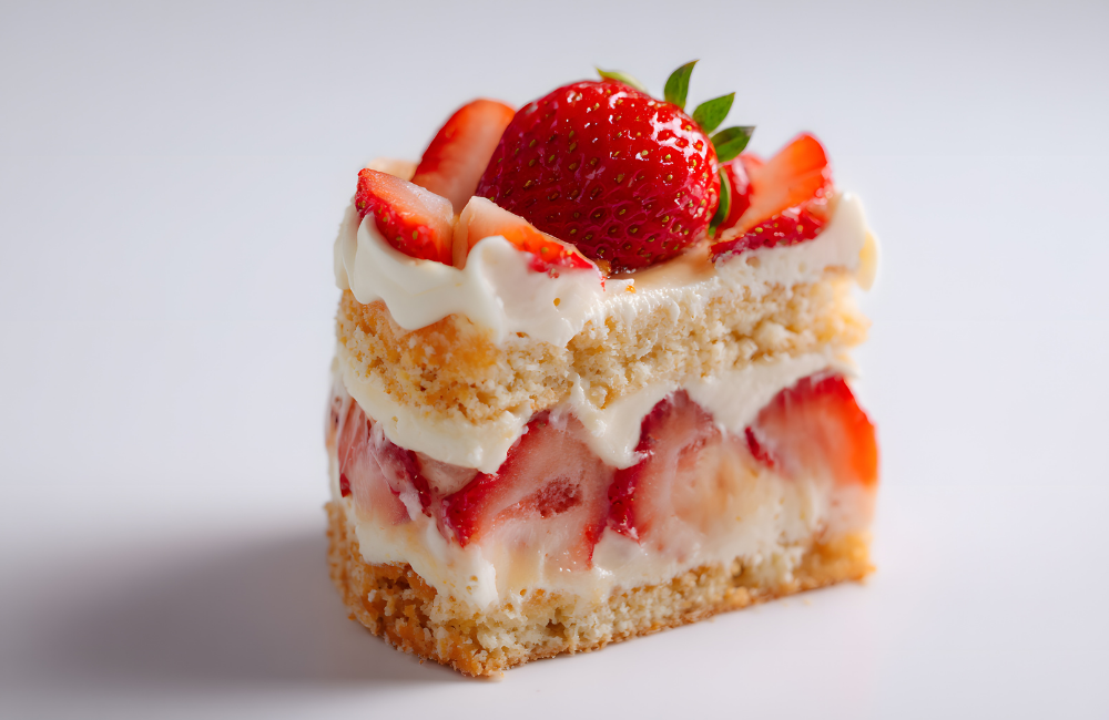 pastel de fresas con crema