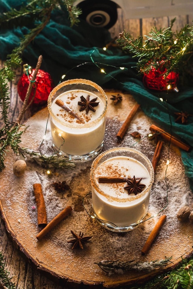 eggnog, bebidas navideñas
